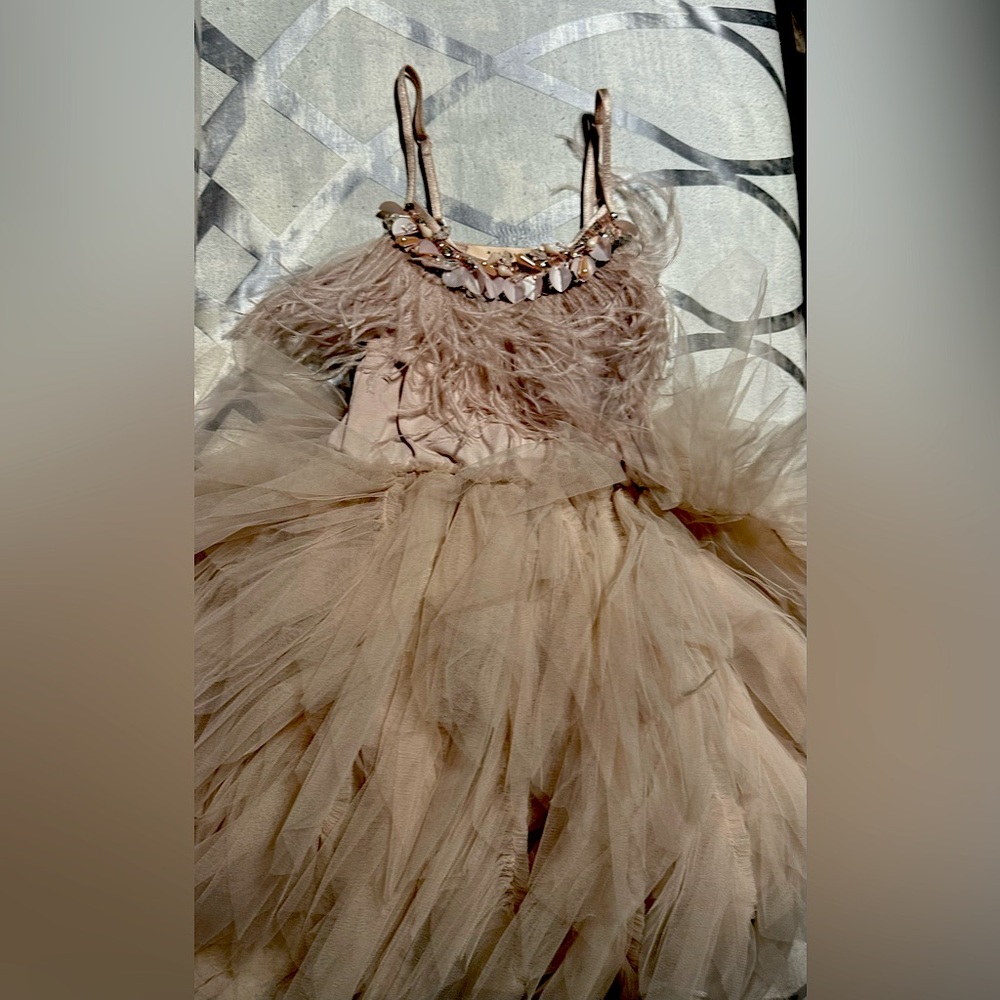 Tutu De Monde girls dress size 6/7 Blush Pink
